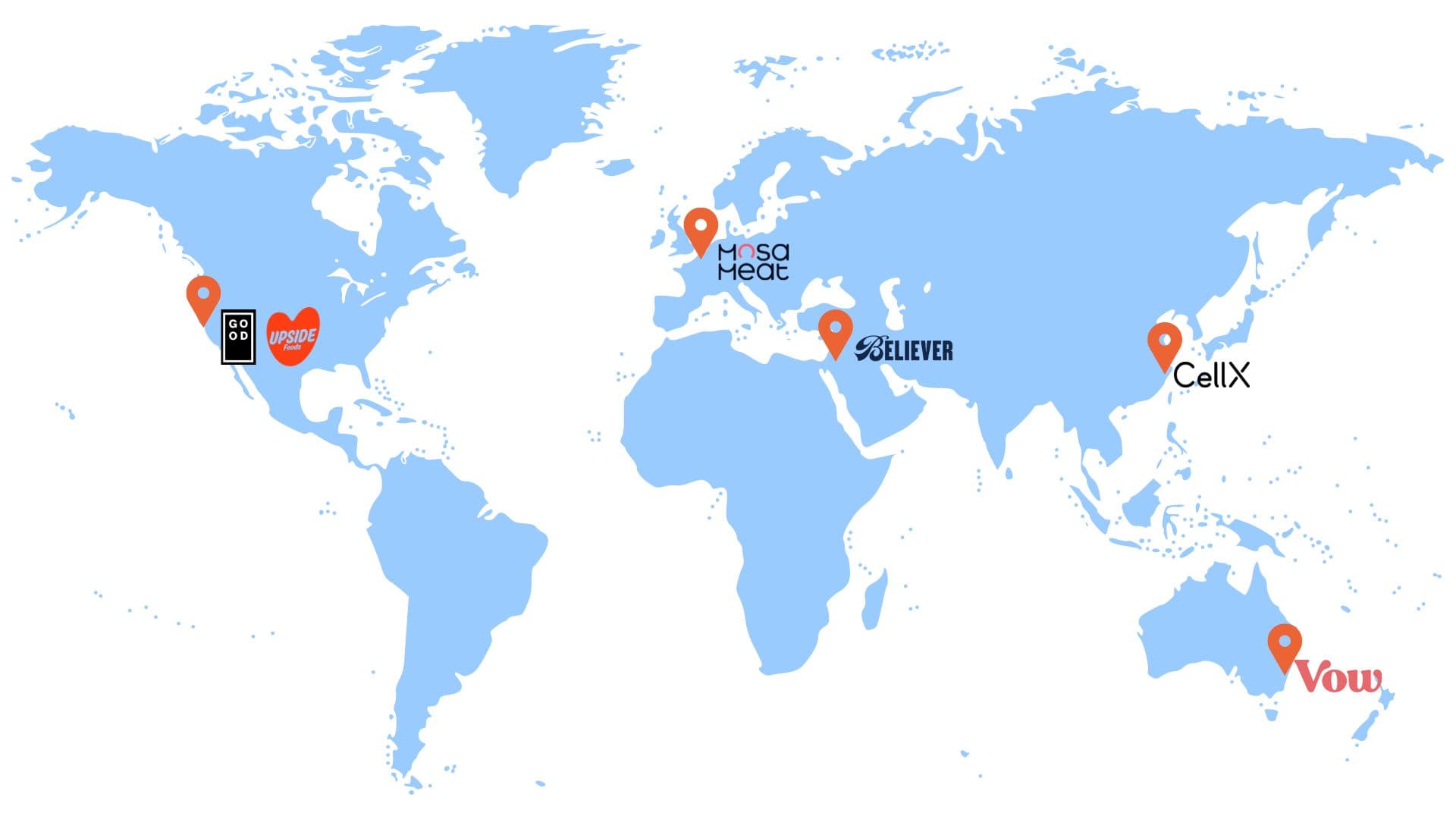 Cultivated meat companies with pilot production facilities at thousand-liter scale