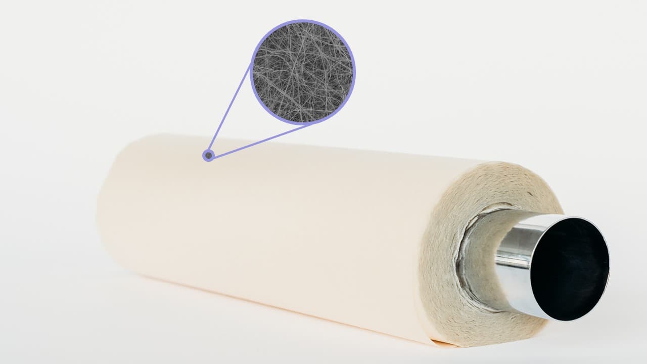 Microcarriers are made of nanofibrous material (by Gelatex)