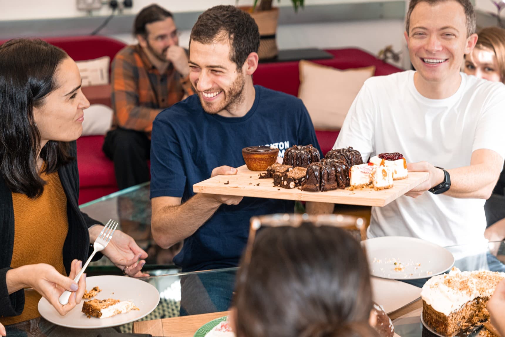 Hoxton Farms Chief of Staff Ciara Cronin-Albert (left) Co-Founders Ed Steele (middle) Max Jamilly (right). Photo credit Donna Ford.