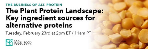 The Plant Protein Landscape: Key ingredient sources for alternative proteins