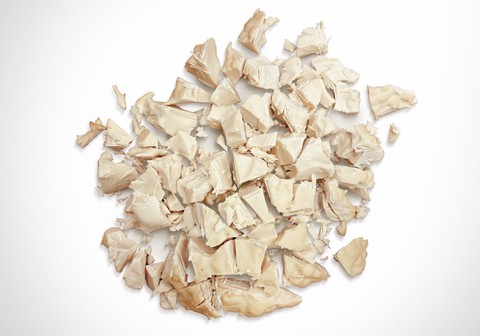 Bond's cultured chicken protein chunks (after filtration, before drying). Bond Pet Foods.
