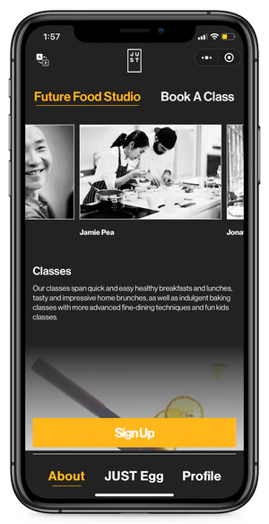 Future Food Studio WeChat Mini Program Chefs