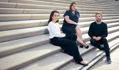 MicroHarvest co-founders, from left: Luísa Cruz, Katelijne Bekers, and Jonathan Roberz.