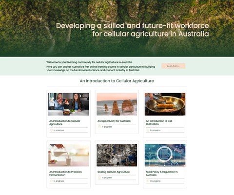 New Australian-First Online Course in Cellular Agriculture to Help Students and Professionals Break into the Sector