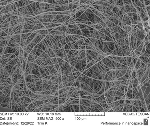 Gelatex halospun nanofiber scaffold SEM image 1 (by Gelatex)