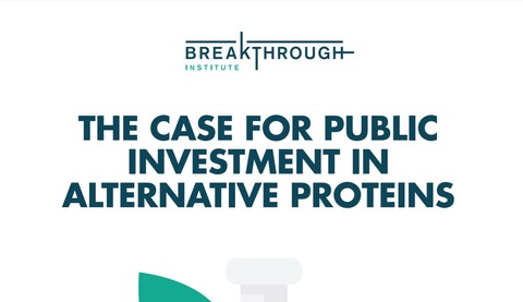 The Case for Public Investment in Alternative Proteins