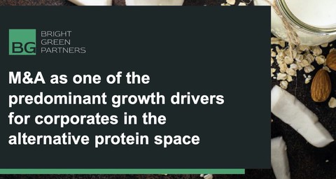 M&A as one of the predominant growth drivers for corporates in the alternative protein space